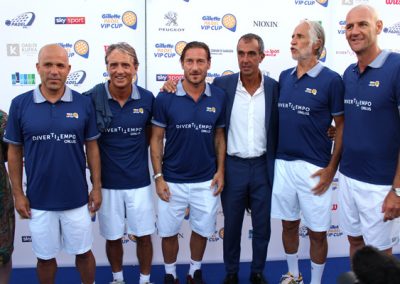 Dibiagio Mancini Totti Nirdaci Malago Sartori gillette padel vip cup