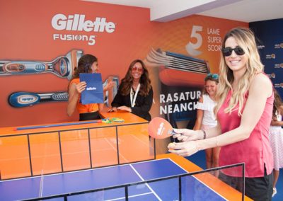 giorgia rossi allo stand gillette