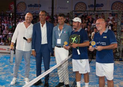 premiazione finalisti gillette padel vip cup