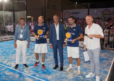 premiazione fiore marchegiani gillette padel vip cup